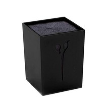 다용도 사각 핀셋 앤 가위 꽂이, 블랙, 1개