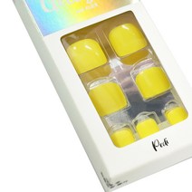 젤리팁 말랑 페디팁 24p + 미니 파일 + 우드스틱, 옐로우, 1개