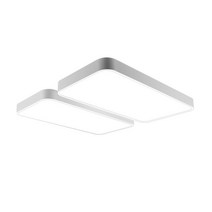 LED 무타공 거실 4등 삼성칩 120W, 화이트