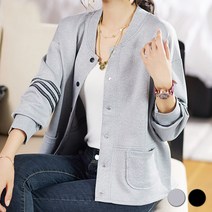 아뗄릭 여성용 빅사이즈 소매 포인트 소프트 캐주얼 자켓 00276