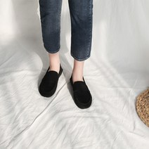여성용 하르트 스웨이드 로퍼 1cm