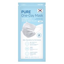 퓨어원데이 MB필터 일회용 마스크 성인용 화이트, 10개입, 10개