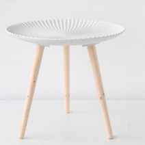 마음이음마켓 북유럽풍 티테이블 50 x 42 cm, 그레이
