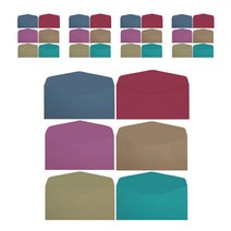 프롬앤투 고급 투톤 이중 봉투 6종 x 8p + 금지 스티커 48p 세트 B118P, 혼합색상, 1세트