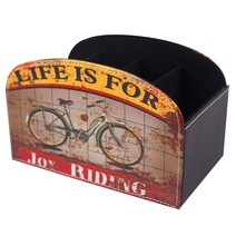 라라미즈 북유럽 다용도 커피트레이 정리 수납함 레트로자전거 D12, 1개