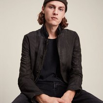 올세인츠 남성용 Leather SURVEY LTHR BLAZER