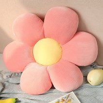 뷰넷 파스텔 플라워 소프트 쿠션 꽃모양, 레드옐로우