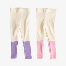 레인보우키즈 유아동 톤톤 골지 레깅스 2종세트