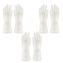 리즈제이니 라텍스 고무장갑 L, 01 투명, 3세트