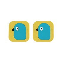 PVC 가정용 단열 고무 컵받침 코스터 2p, 스카이 블루