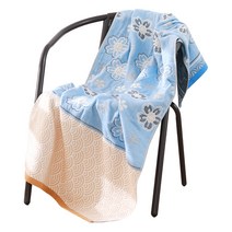 라온투유 거즈면 큐티 심플 패턴 목욕수건, 12 눈송이 블루, 1개