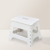 화성 공간절약형 야외용 접는의자 27cm, 09 화이트