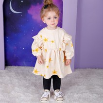 밀크마일 여아용 뉴 트윙클 프릴 기모 원피스