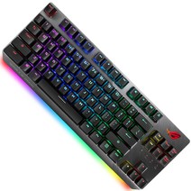 에이수스 ROG STRIX SCOPE NX TKL 게이밍 키보드 적축, 블랙, 90MP01N6-BKUA00, 텐키리스