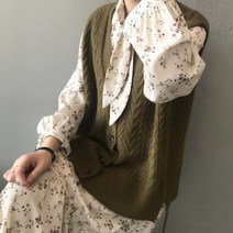 으네야 여성용 느슨한 V넥 가디건