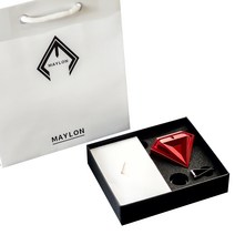 마일론 MAYLON 2세대 고급 차량용 방향제 루비레드 클린코튼 + 쇼핑백, 1개