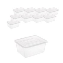 대성기업 DS 사각밀폐용기 2.7L, 10개, 밀폐용기 10p