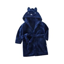 스타빈 아동용 동물후드 스트랩 목욕가운 90호, 네이비