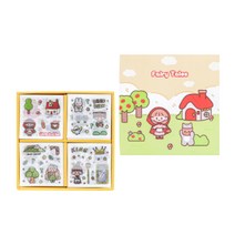 꾸꾸까까 다꾸 캐릭터 스티커팩 4종 x 25p 세트, 동화나라, 1세트