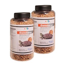 레인보우 감마루스 거북이 사료, 2개, 1000ml