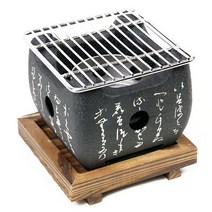 노마드 정사각 일본식 미니 화로대 세트, 대(16 x 16 x 16 cm), 1세트