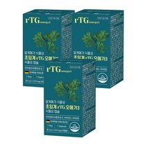 온유바이오 알게메가 식물성 초임계 rTG 오메가3 30.3g, 30정, 3개