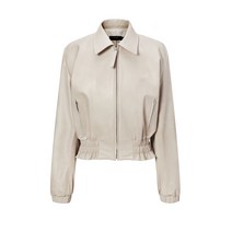 질스튜어트 여성용 러플장식 양가죽 긴팔 캐주얼 점퍼 JSJU2A410G1