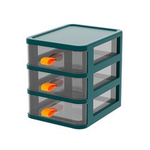 프랑온드 사무실 책상정리 데스크 소품수납함 책상수납함 그린 3단