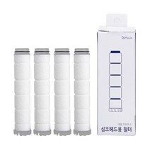 도비도스 필터싱크헤드 리필필터 투명 크롬 겸용 PF174-F 4p, 4개