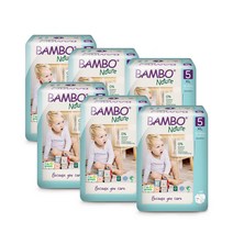 밤보네이처 그린 밴드형 기저귀 5단계(12~16kg) 19255, 대형, 132개