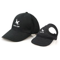 반려동물 외출 모자 + 주인 모자 세트, 블랙