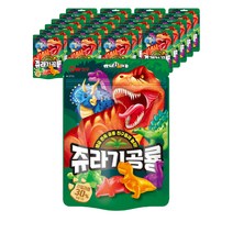 청우식품 쥬라기공룡 젤리, 80g, 24개