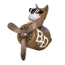 벨라독스 에어휠 차량용 방향제 BD-1 복서 브라운 화이트코튼, 1세트, 파우더/비누향