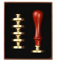 미화부장 실링왁스 손잡이 + 헤드 30mm 6종 세트, 08 따뜻한 편지, 1세트