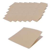 식품용 L자형 크라프트지 15 x 15 cm, 1개입, 1000개