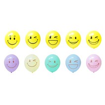 파티쇼 스마트케이스풍선 36번 개구쟁이 2p + 37번 개구쟁이마카롱 3p 세트, 혼합색상, 1세트