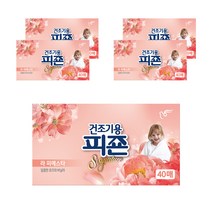 피죤 건조기용 시트 섬유유연제 라 피에스타 본품 랜덤발송, 5개, 40매