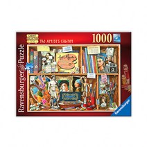 코리아보드게임즈 예술가의 책장 직소퍼즐 R149971, 혼합색상, 1000피스