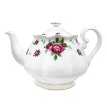 로얄알버트 뉴황실장미 티팟, 화이트, 1.25L