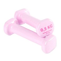 데카트론 나얌바 PVC 덤벨 라이트핑크 0.5kg, 2개