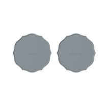 쓰임 블라썸 실리콘 코스터 2p, 애쉬그린