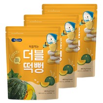 베베쿡 처음먹는 더블떡뻥 30g, 백미 + 단호박 혼합맛, 3개