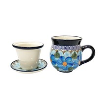 파뷔에 블루데이지 티머그 세트, 혼합색상, 1세트