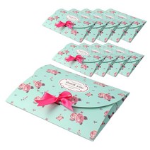 트리 로즈앤 봉투형 리본 선물상자, 10개, 민트