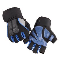 리젠스 헬스 트레이닝 글러브 남녀 스포츠 2중밴드장갑, 블루