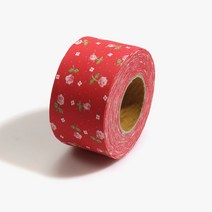 바이핸즈 20수 면 프린트 바이어스 원단, 레드(B407), 1개