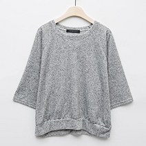 탱커스 여성용 린넨 데일리 라운드 베이직 가오리핏 티셔츠 TU3TS003L0