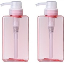 지앤와이 로션 펌프 공병 450ml, 2개, 핑크