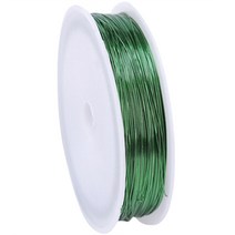 부드러운 철 와이어 0.3mm x 50m, 01  그린, 1개