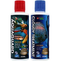 AZOO 아쿠아가드 250ml + 클라우디 트리트먼트 250ml 수질관리제 세트, 1세트